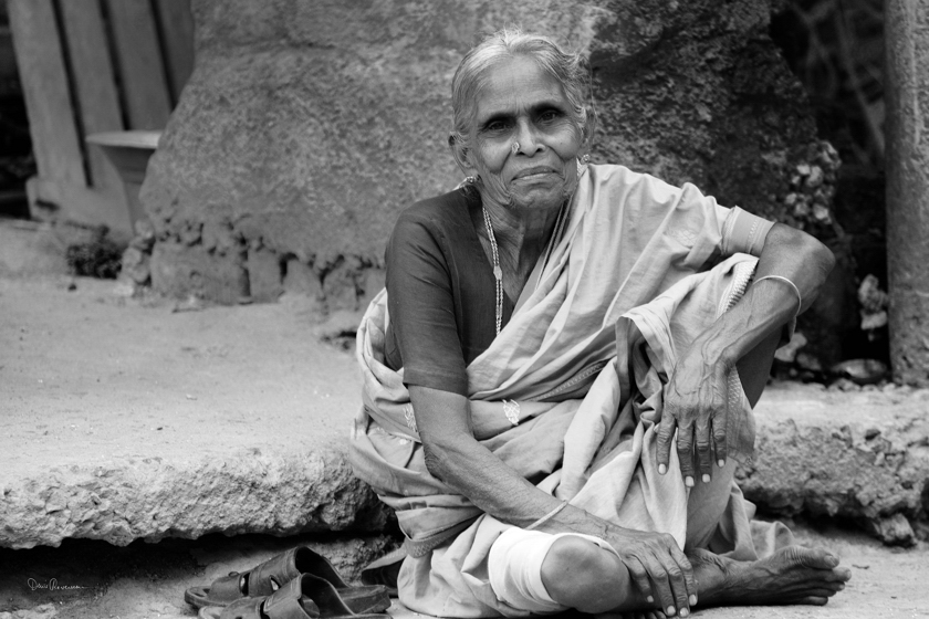 Femme agée indienne