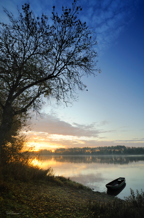 Lever de soleil sur la Loire