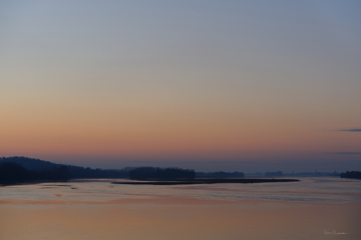 Crépuscule sur la Loire