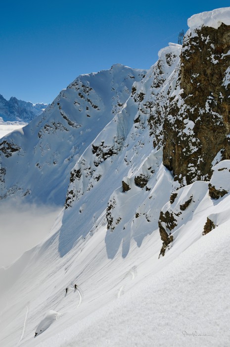 Montée au col de la terrasse