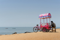 Vendeur de glace à Pondichéry