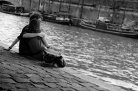 Amoureux en bord de Seine, Paris