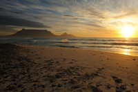 Table Mountain, depuis Bloubergstrand