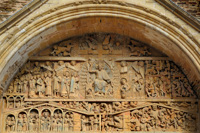 Tympan de l'abbatiale de Conques