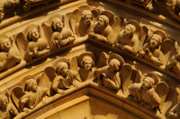 Détail du portail du jugement dernier, Notre-Dame de Paris