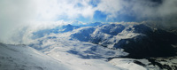 Panorama sur la station des Contamines