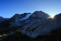 Lever de soleil à proximité du col de la Vanoise